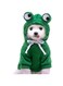 ELECDON Dog Hoodie, Dog Basic Sweater Coat Cute Frog Shape Warm Jacket Pet Cold Weather Clothes Outfit Outerwear for Cats Puppy Small Largr Dogs, Fleece Sweater Cartoon Clothing (Green, Size M)