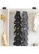 Hanging Shoe Organiser, 117 x 32 cm, Storage With 12 Pockets, System for the Door, Rack for Shoe Storage (Grey)