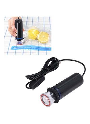 WinmetEuro Electric Air Pump USB Powered Electric Vacuum Pump with 2 Nozzles and Storage Bag for Travel