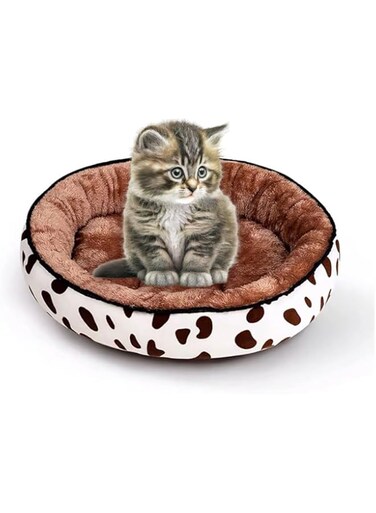 VITION Dog Bed, Double Sided Crate Pet Bed Kennel Pad, Soft Plush Washable, Comfortable Dog Bed (Small, 40 x 30cm)