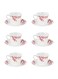 12 Piece Opalware Cup and Saucer Set- DC3402