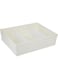 Keyway basket with separator, large, white