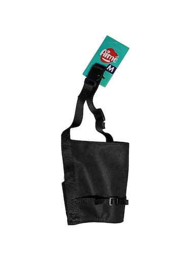 Aim&eacute; Yago Nylon Muzzle for Medium Dogs, Black with Breathable and Adjustable Mesh