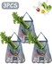 3 Pcs Reusable Mesh Bags - Dual Pocket Multi-purpose Breathable Hanging Bag Storage Kitchen Organizer for Potatoes, Onions, Fruits &amp; Vegetables Mesh Net Bag String Fruit Storage Bag