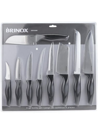 Cross stainless steel knife 9pcs set (2556/517)