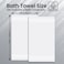 Xclusives Premium Cotton Bath Towels Set of 2 (70 x 140 cm) Soft, Highly Absorbent, Quick Dry Towel - Perfect Towels for Bathroom, Gym Towel, Spa &amp; Hotel (Brilliant White)