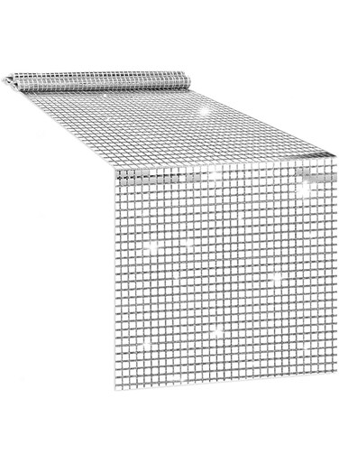 Bolivia's Table Runner, 30x275cm Glitter Metallic Disco Party Table Runner, Disco Party Table Runner, Mirror Silver Foil Retro Disco Party Bachelorette Supplies Dance Party Decoration