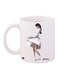 Girl Printed Coffee Mug White/Beige