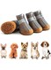 Ankila 4PCS Dog Shoes for Small Dogs Boots, Breathable Dog Booties Paw Protector for Outdoor Walking Hardwood Floors Hot Pavement (Army Green, #4 (width 1.69 inch) for 16.5-22.0 lbs)