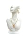 Papinimo White Resin Jewelry Mannequin Bust Necklace Display Earring Pendant Chain Display Stand Model Holder for Shows Selling Home Decor