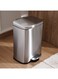 Home Primo Fingerprint Resistant Metal Pedal Bin 28.6x26x38cm 12L - Chrome