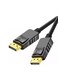 DP to DP Cable DP to DP Display Port Cable DP Cable HD Dispaly Compatible with Computer Desktop Laptop PC Monitor Projector 1.8M Black