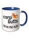 Printed Ceramic Mug White/Blue/Black