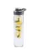 Hans Larsen Fruit infuser Water Bottle BPA Free, Healthy Sports Office Gym   BULK/Wholesale   (5 Pack) 800ml - (Transparent)