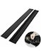 Rubik Silicone Stove Gap Covers (2 Pack), 21 Inches Heat Resistant Oven Gap Filler Seals Gaps Between Stovetop and Counter (Black)
