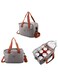 Reusable Lunch Bags, Stylish Insulated Lunch Bag for Women/Men - Durable Lunch Tote with Adjustable Strap, Ideal for Work, Picnic, and Beach - Reusable Lunch Box with Thermal Insulation (Grey)