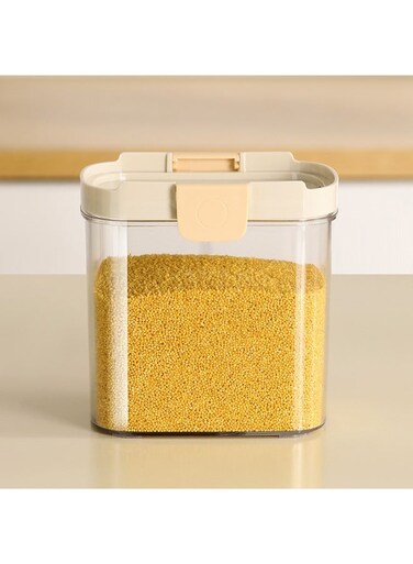 1350ml Large Airtight Food Storage Container - Premium PET Kitchen Jar With Silicone Lock Seal   Transparent Pantry Organizer For Dry Foods, Pasta &amp; Bulk Ingredients   Stackable Space-Saving Design   BPA-Free &amp; Dishwasher Safe