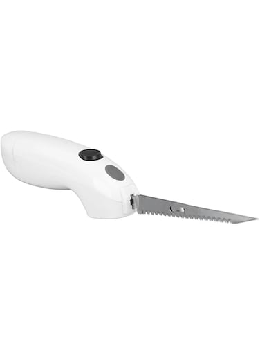 DAUB Electric Knife for Carving Meats, Stainless Steel Cordless Electric Fillet Knife with Ergonomic Handle, Reciprocating Electric Carving Knife for Turkey, Meat, Bread, Vegetables
