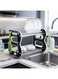 4.&Acirc;&nbsp;Multifunctional 2-Tier Dish Rack, Black &amp; White Kitchen Storage Drainage Rack with Utensil Hooks for Bowls Plates