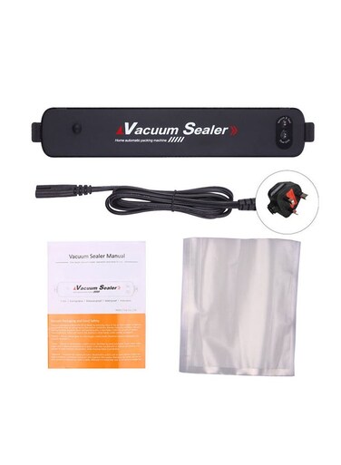 Automatic Vacuum Sealer Black 37.5x7x10.5cm
