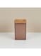 HOME Velora Glass Tumbler Mocha Brown 6.7x6.7x10.9cm Bathroom Holder Cup