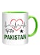 Styles Heart Beats For Pakistan Mug White/Green/Black