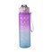 Frosted Sports Bottle 800ML with Straw Purple two-color gradient