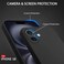 Muzz IPhone 16 Case 6.1 Inch, Slim Liquid Silicone 3 Layers Full Covered Soft Gel Rubber Phone Case Protective Cover, Black (iPhone 16)