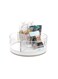 YouCopia Crazy Susan Lazy Susan Organizer, 3 BPA-Free Removable Clear Bins with H And les, Rotating Storage Turntable for Kitchen Cabinet, Pantry And Bathroom Organization, 50207 White/Beige 11inch