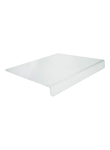 Premium Clear Acrylic Counter Top Cutting Board 15 x 15 Inches Available w 2 Inch Lip (15 x 15)