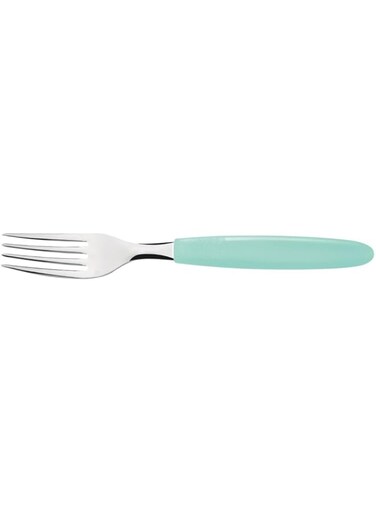 Tramontina Ipanema Stainless Steel Table Fork with Green Polypropylene Handle
