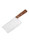 Stainless steel kitchen cleaver with wooden handle from Italo