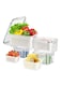 12Pcs Food Storage, Fridge Storage Organizer with Removable Draining Colanders and Lid, Leakproof Fridge Organizer for Fruit, Vegetables, Salad, Berry, Lettuce and Meat Keeper Fresh