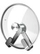 Carbon Steel Pot Lid Holder &amp; Cutting Board Organizer - Wall Mounted, Drill-Free Space Saving Kitchen Storage Rack
