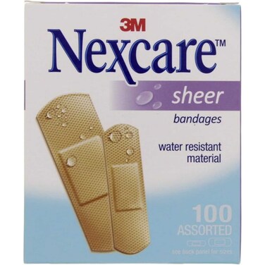 NEXCARE SHEER ASSTD 100S