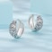 S925 Sterling Silver Oxidized Pattern Earrings(SCE1834)