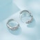 S925 Sterling Silver Oxidized Pattern Earrings(SCE1834)