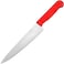 Master 8 Inch Stainless Steel Professional Chef Knife with Red Handle