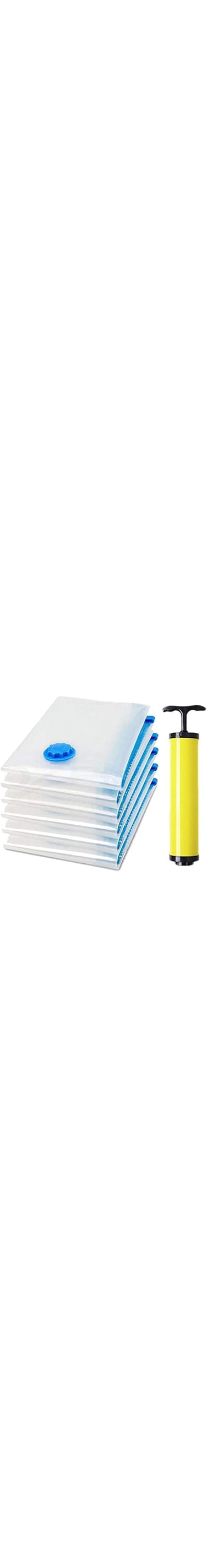 Vacuum Space Saver Reusable Sealer Storage Bags with Suction Pump (70x100cm, Pack of 7)