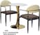 Galaxy Design Modern Dining Table Set – 1 Table + 2 Chairs   Stylish & Durable Furniture for Home, Office Reception, Kitchen, or Dining Room   Model GDF-679