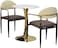Galaxy Design Modern Dining Table Set – 1 Table + 2 Chairs   Stylish & Durable Furniture for Home, Office Reception, Kitchen, or Dining Room   Model GDF-679