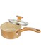 Meyer Non Stick Covered Sause Pan with Cushioned Surface and Lid, 1.4 Ltr, 16 cm, Beige
