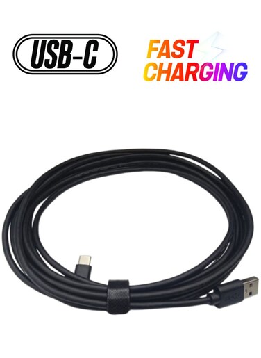 USB A Cable To C USB 3.1 Cable Type C Fast Charging Cord 2M Black