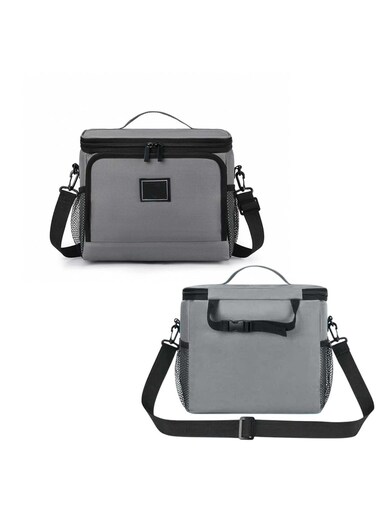 Portable Insulated Lunch Bag Grey
