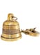 Aatm Ethnic Indian Handcrafted Brass Temple Bell With Chain   Brass Hanging Bell   Home Decor   Door Decor   Pooja Accessories