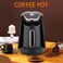 Electric Turkish Coffee Maker, 300ml Capacity, One-Button Operation, 4-Cup Coffee Machine - Black

