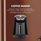 Electric Turkish Coffee Maker, 300ml Capacity, One-Button Operation, 4-Cup Coffee Machine - Black

