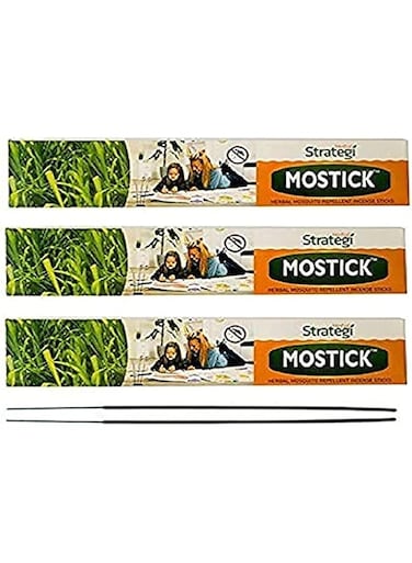 STRATEGI Herbal Mosquito Repellent Agarbatti (3x40 Sticks, Pack of 3)