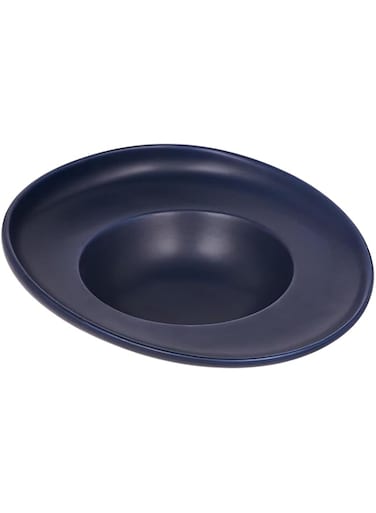 Shallow 24Cm Pasta Plate -Matt Dark Blue (CHP-383-BLU)