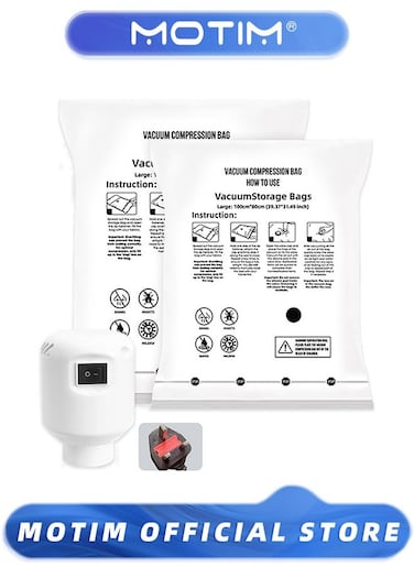 30 Pack Space Saver Bags (10 Jumbo/10 Large/10 Medium) Compression Storage Bags for Comforters and Blankets, Vacuum Sealer Bags for Clothes Storage, Hand Pump Included